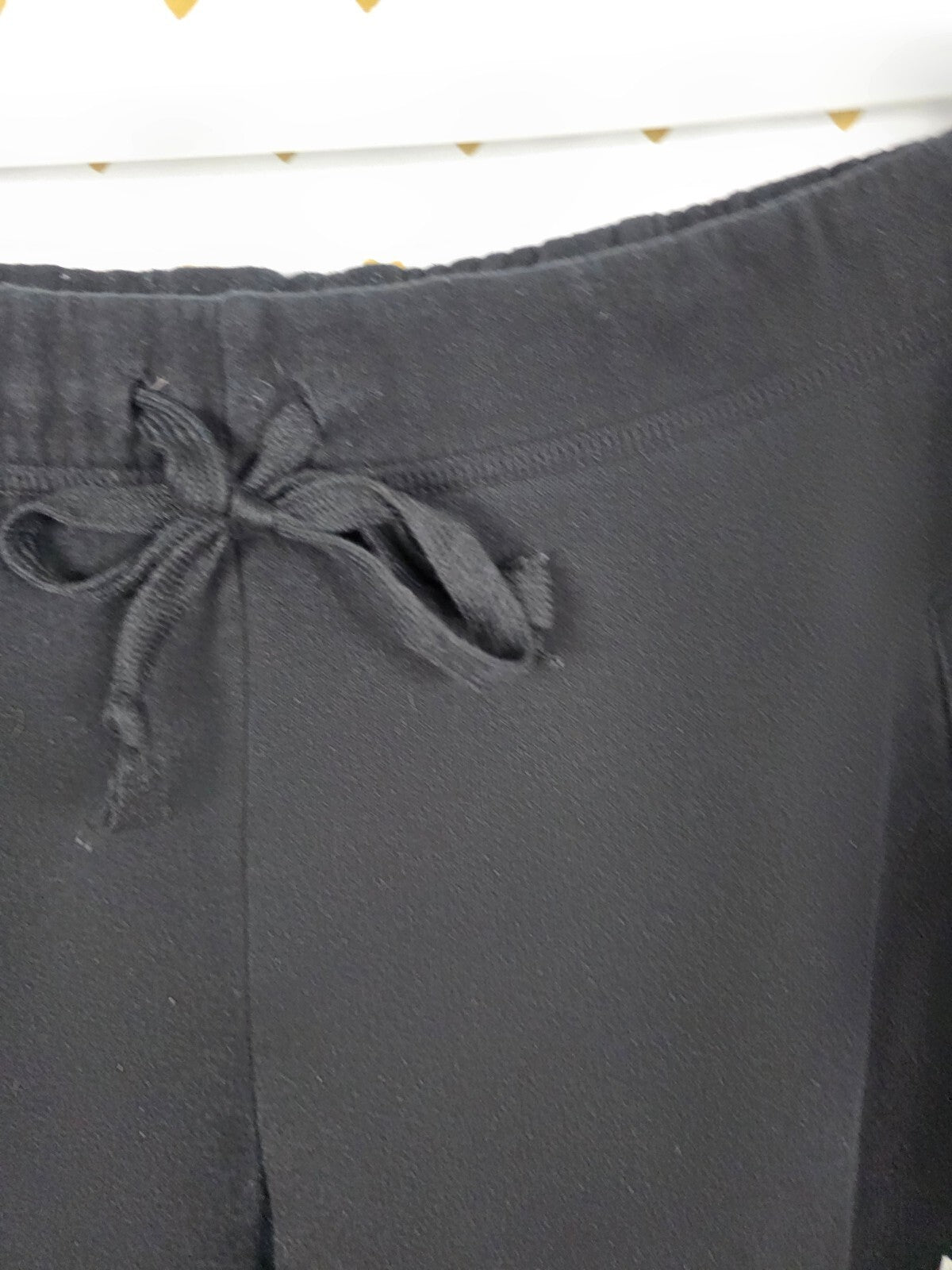 Victorias Secret PINK Black Love Boyfriend Diaper Butt Sweats Flare LARGE