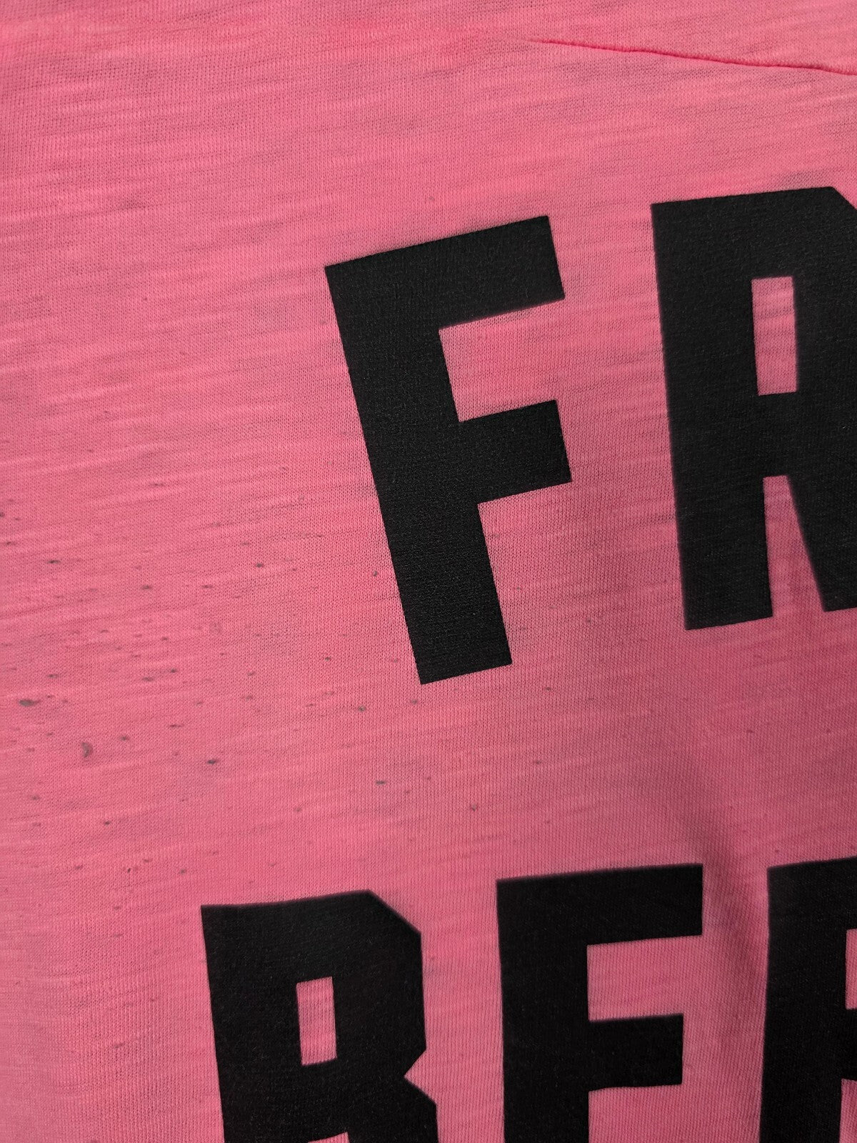 Victorias Secret PINK FRIES BEFORE GUYS Neon Tee shirt Large