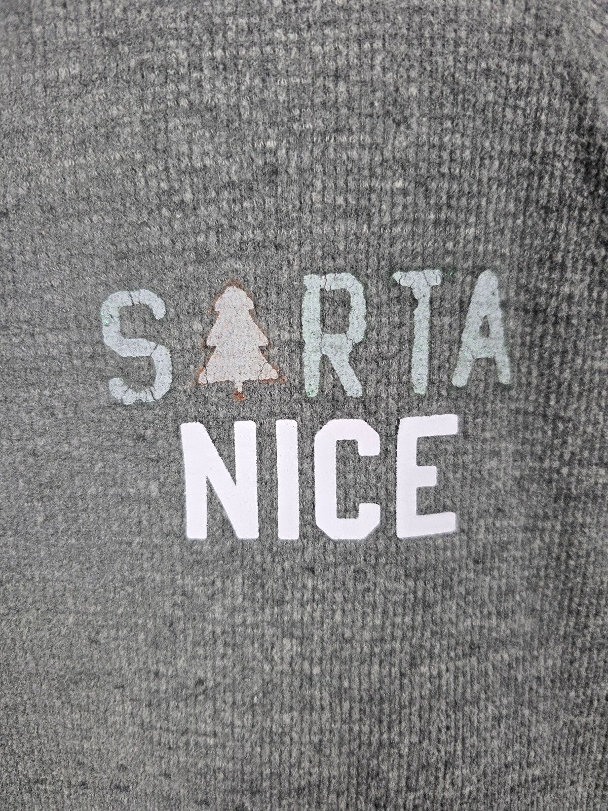Victorias Secret PINK SORTA NAUGHTY SORTA NICE Thermal Long sleeve Shirt SMALL