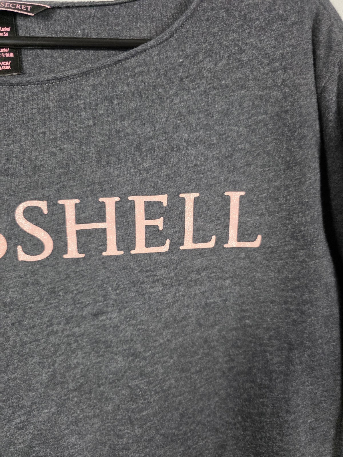 Victorias Secret Bombshell Long Sleeve Cropped Tee shirt Small