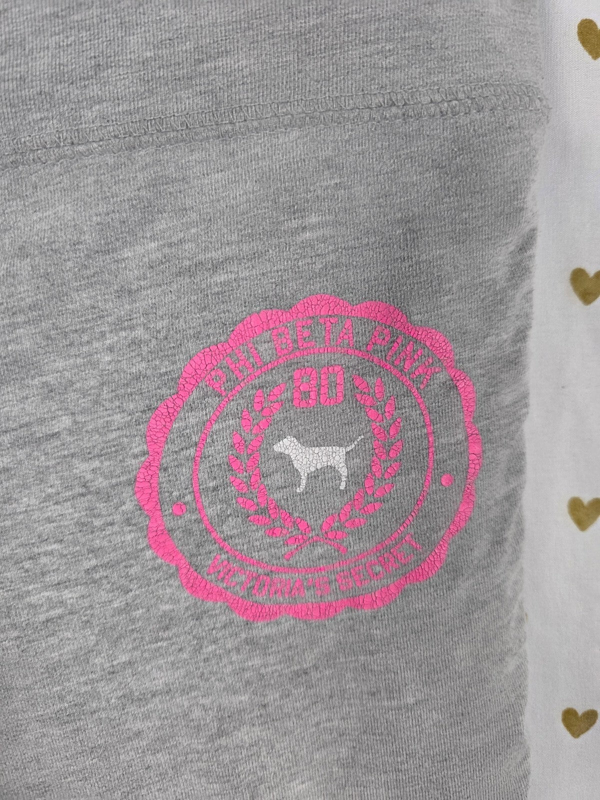 Victorias Secret PINK  PHI BETA Leggings Yoga Pants vintage y2k SMALL Capri