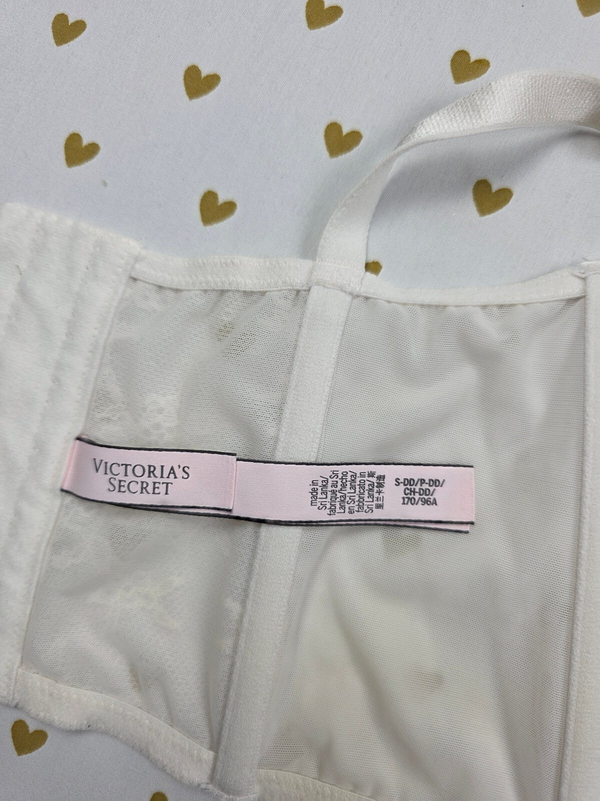 Victorias Secret White Corset Bra Top Tank Small