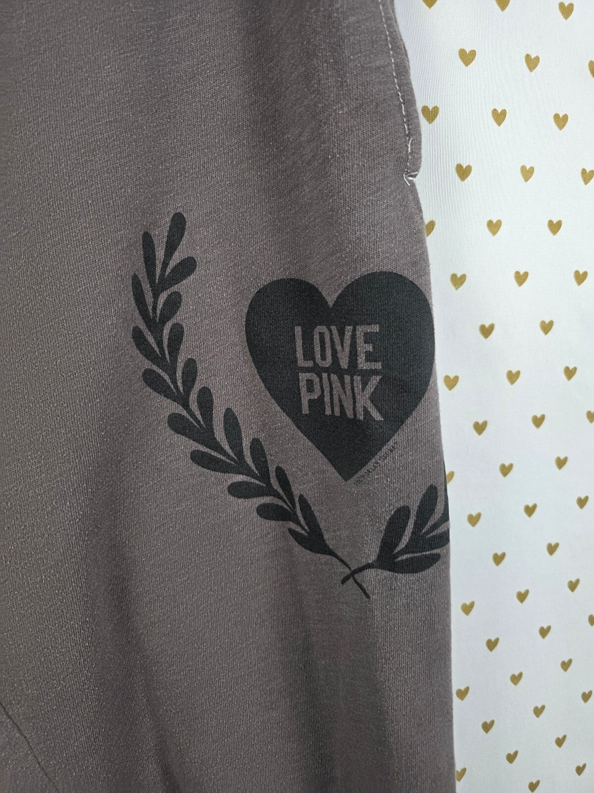 Victorias Secret PINK Vintage Logo Capri Sweats Sweatpants MEDIUM y2k