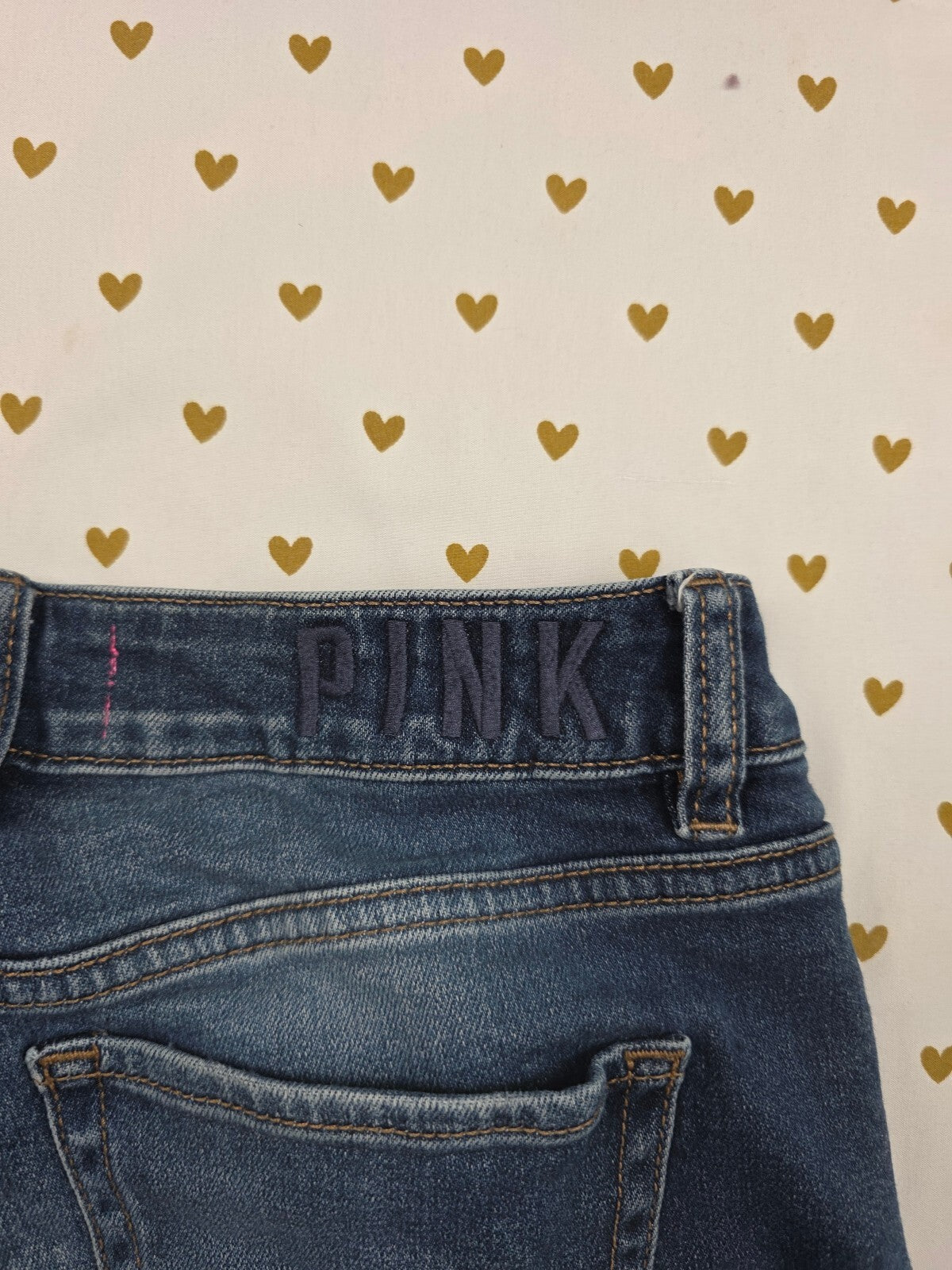 Victorias Secret PINK Denim Cutoff Shorts Cutoffs Blue Jean Size 4