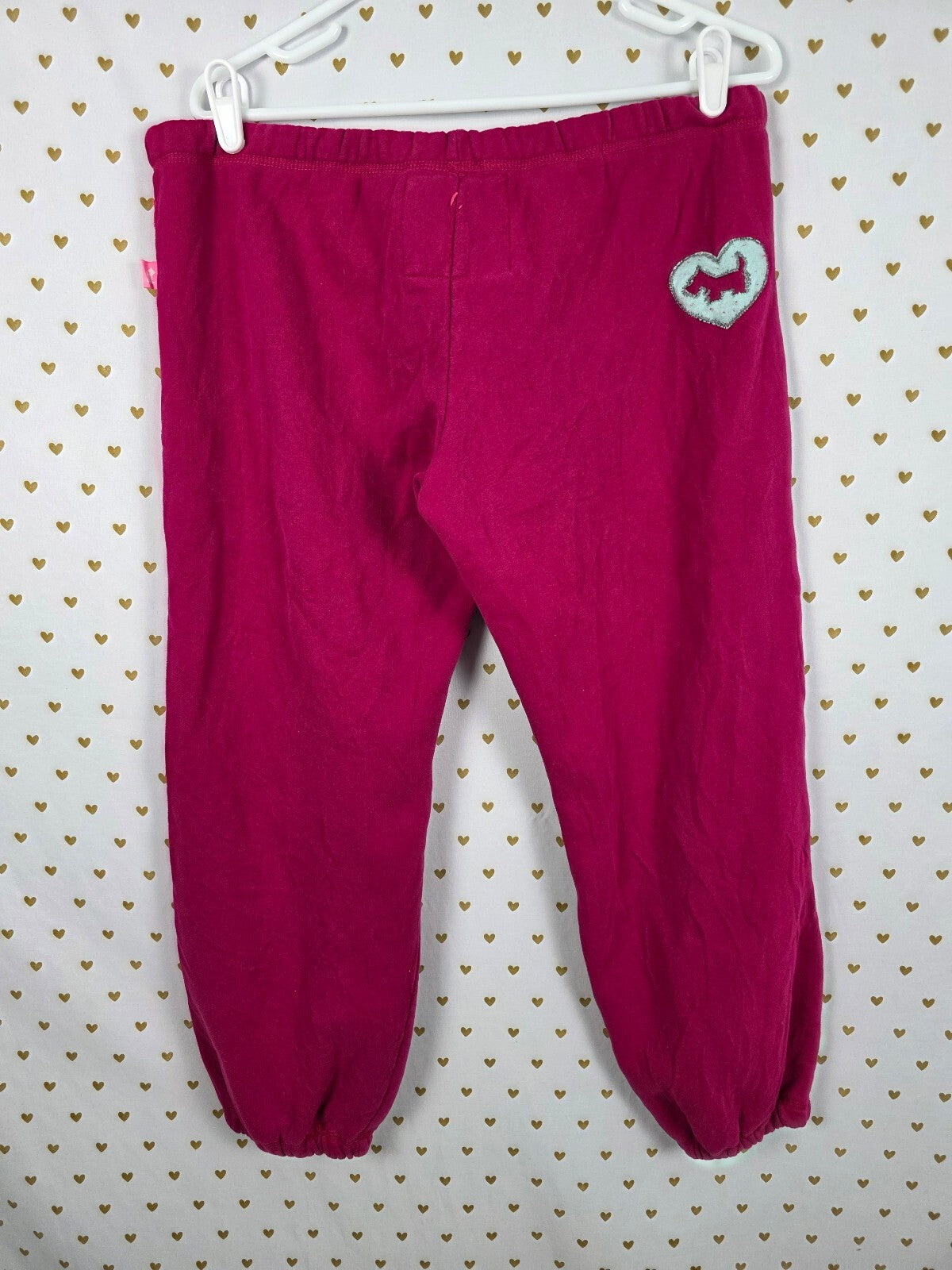 Y2K Joshua Perets Genuine PINK 1975 Scottie Dog Sweatpants Size L Vintage