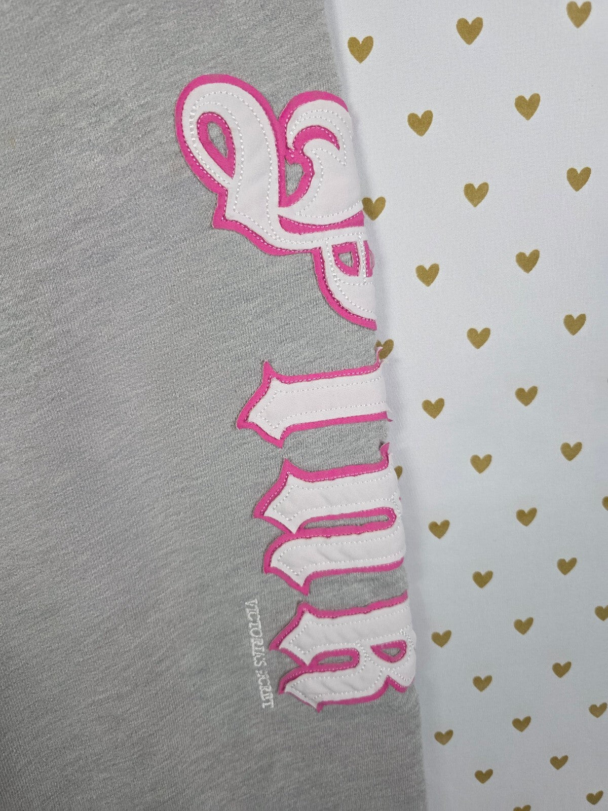 Vintage PINK Victoria's Secret Love Pink Rock N Roll Capri Sweatpants M Y2K