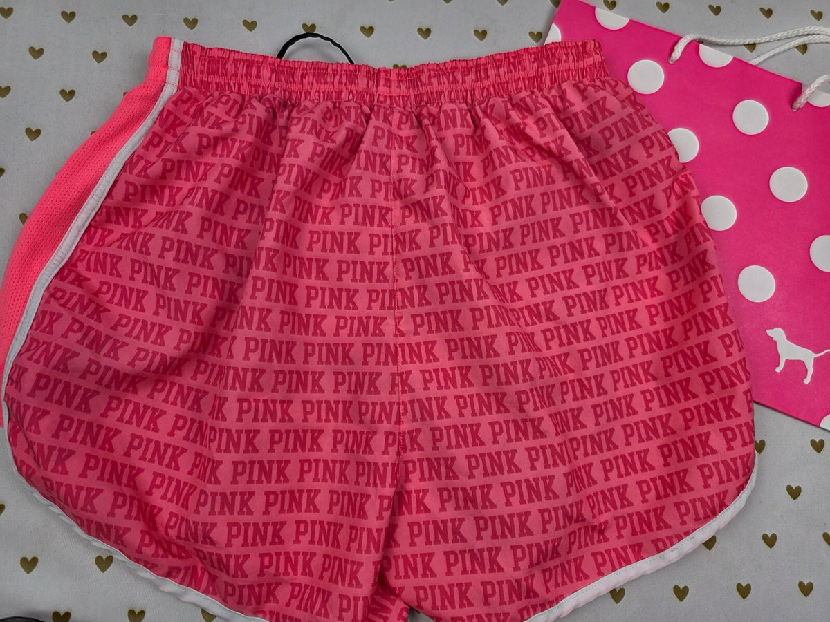 Victorias Secret PINK Vintage Logo Lined running shorts SMALL