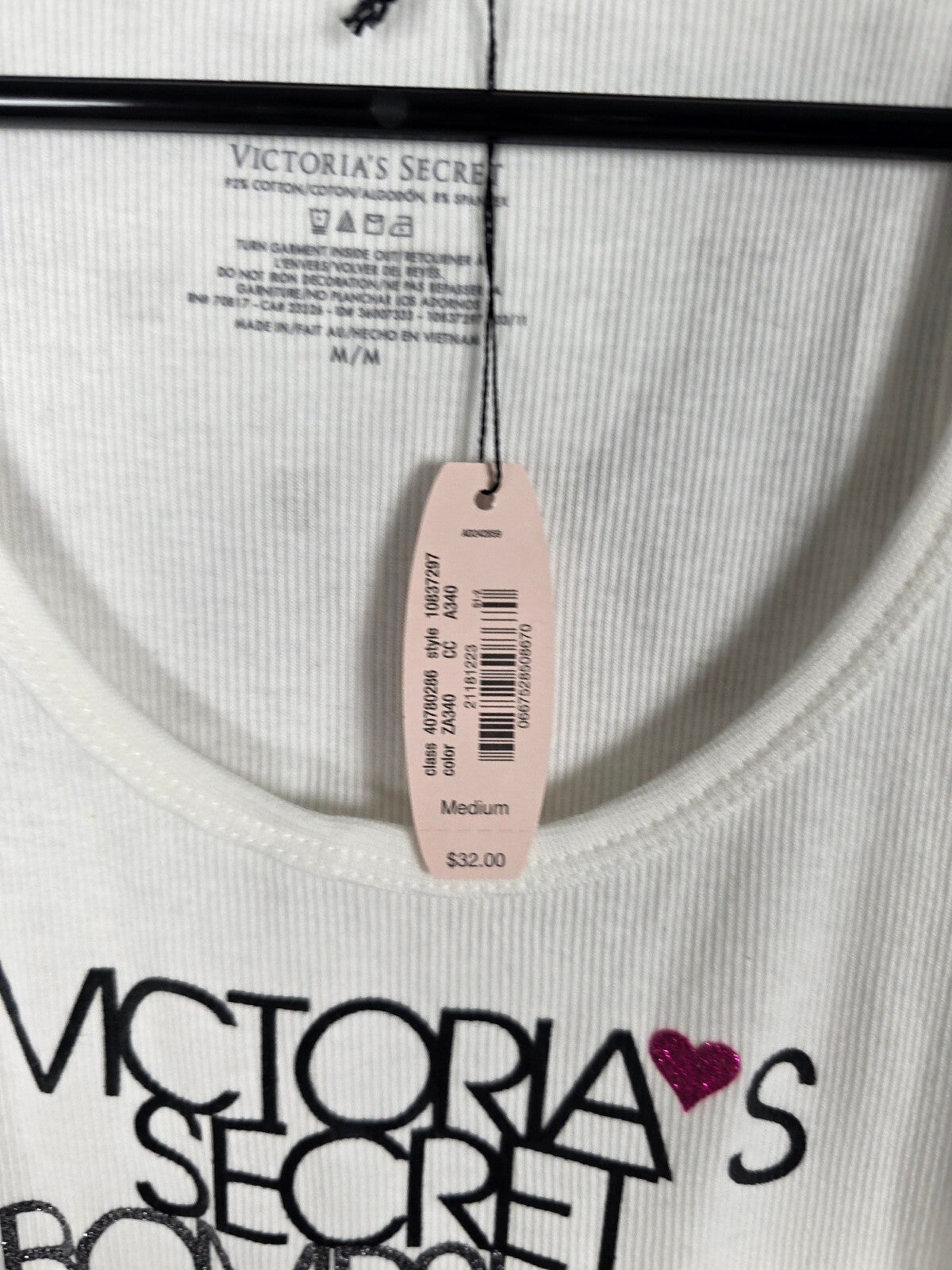 Vintage 2011 Victoria's Secret Bombshell BLING Tank Top M NWT Y2K