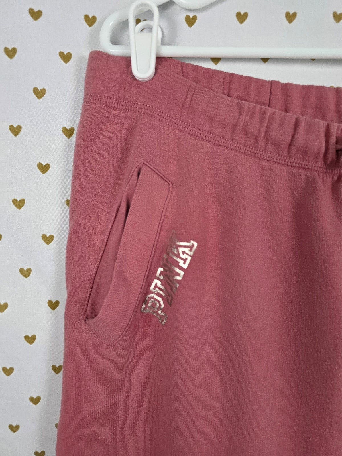 Victorias Secret PINK Diaper Butt Boyfriend Sweats Sweatpants Flared LARGE