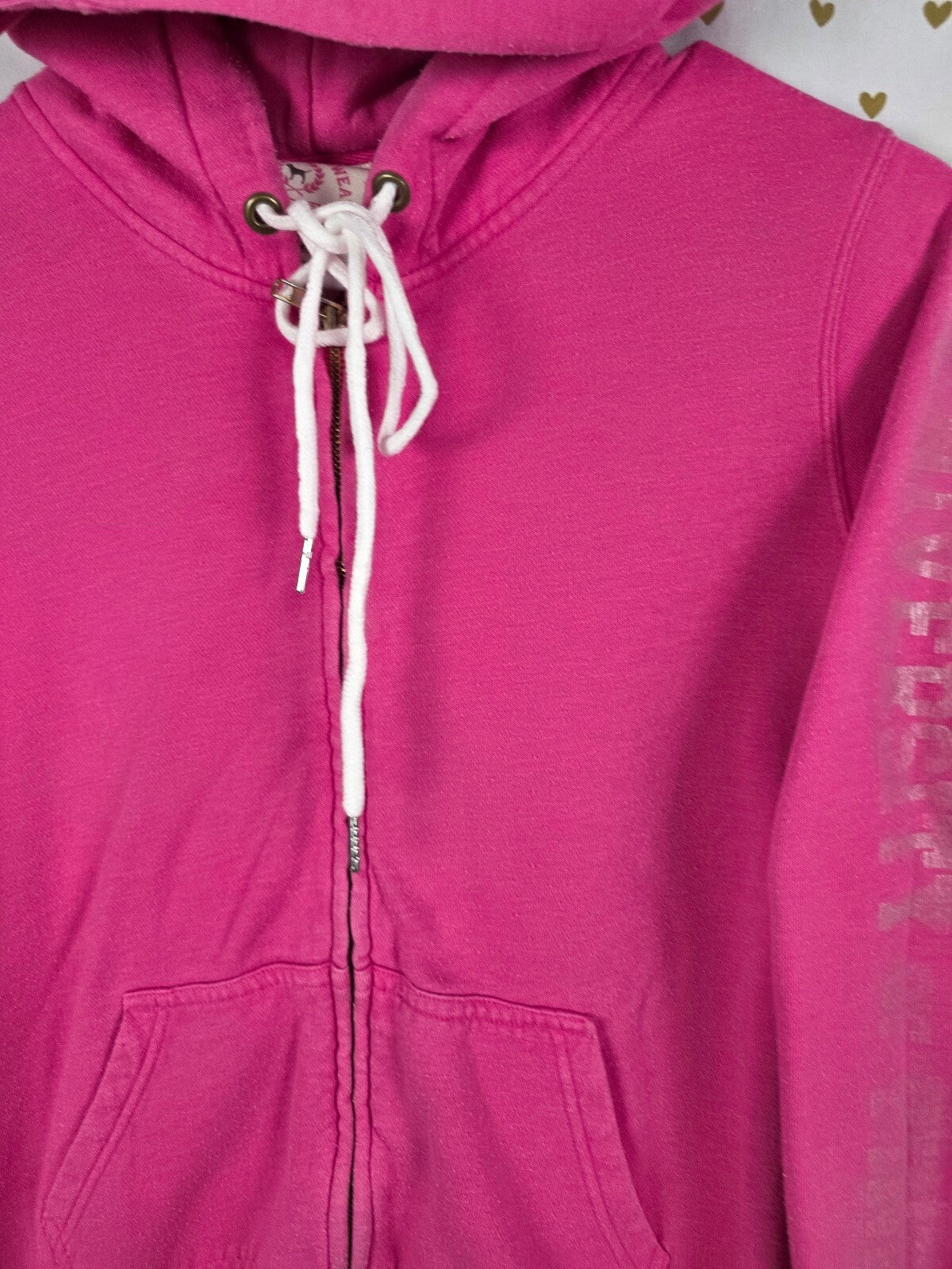 Vintage VS PINK Hoodie L University of Rhinestone Dog Y2K Bling Sequin Jacket