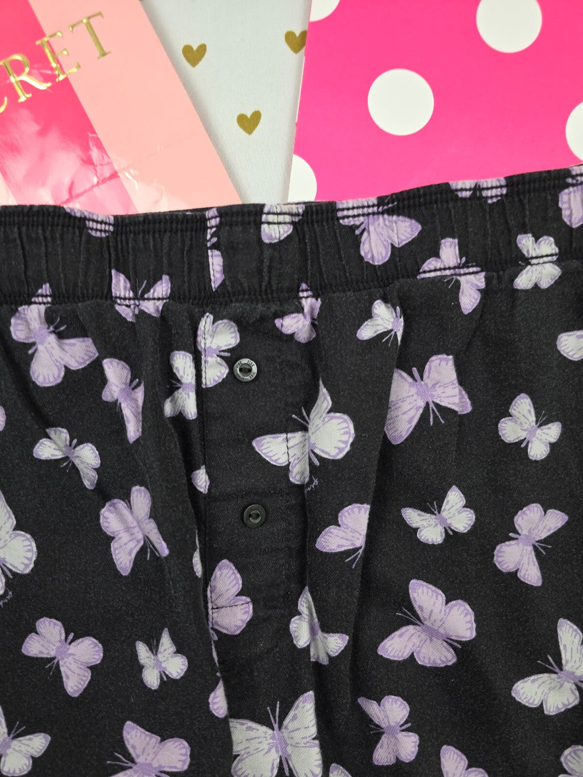 Victorias Secret PINK Butterflies XL Sleep Shorts Boxers Pajama Bottoms