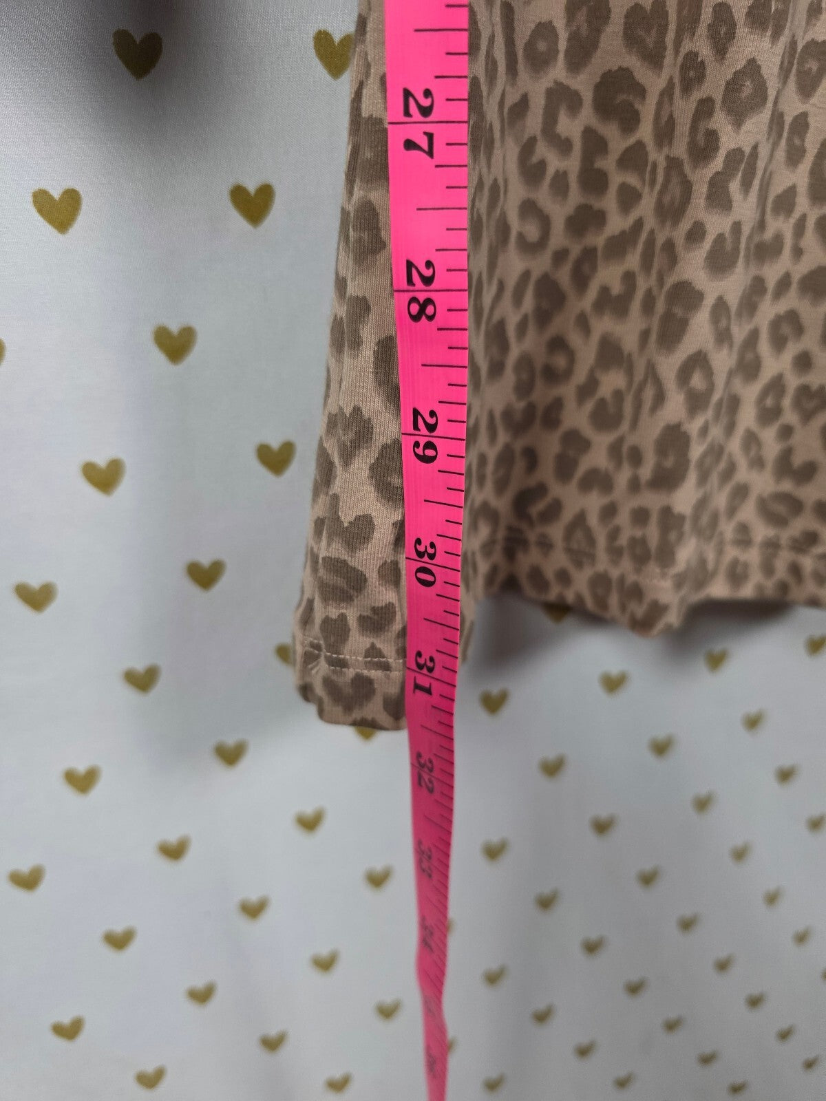 Victorias Secret PINK LEOPARD CHEETAH foldover Flared Yoga Pants LARGE