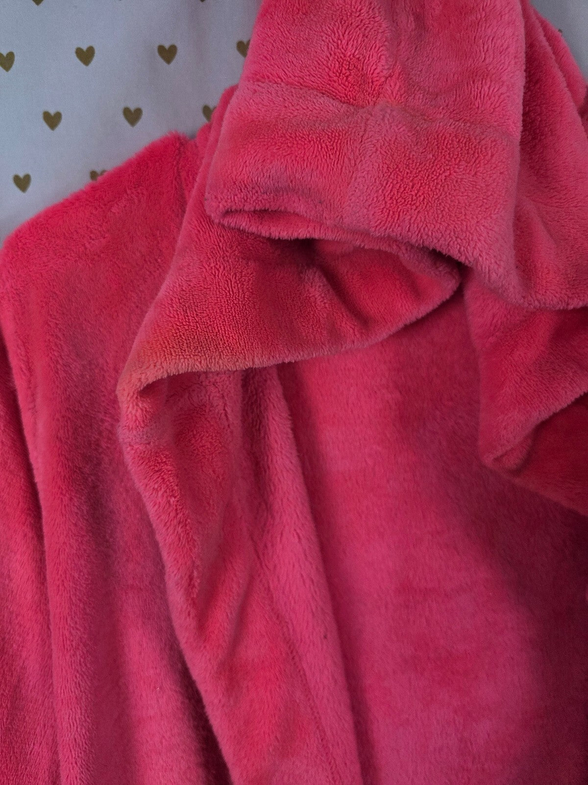 Victorias Secret Bling Fluffy Warm Bath Robe Sequined Hooded XS SMALL