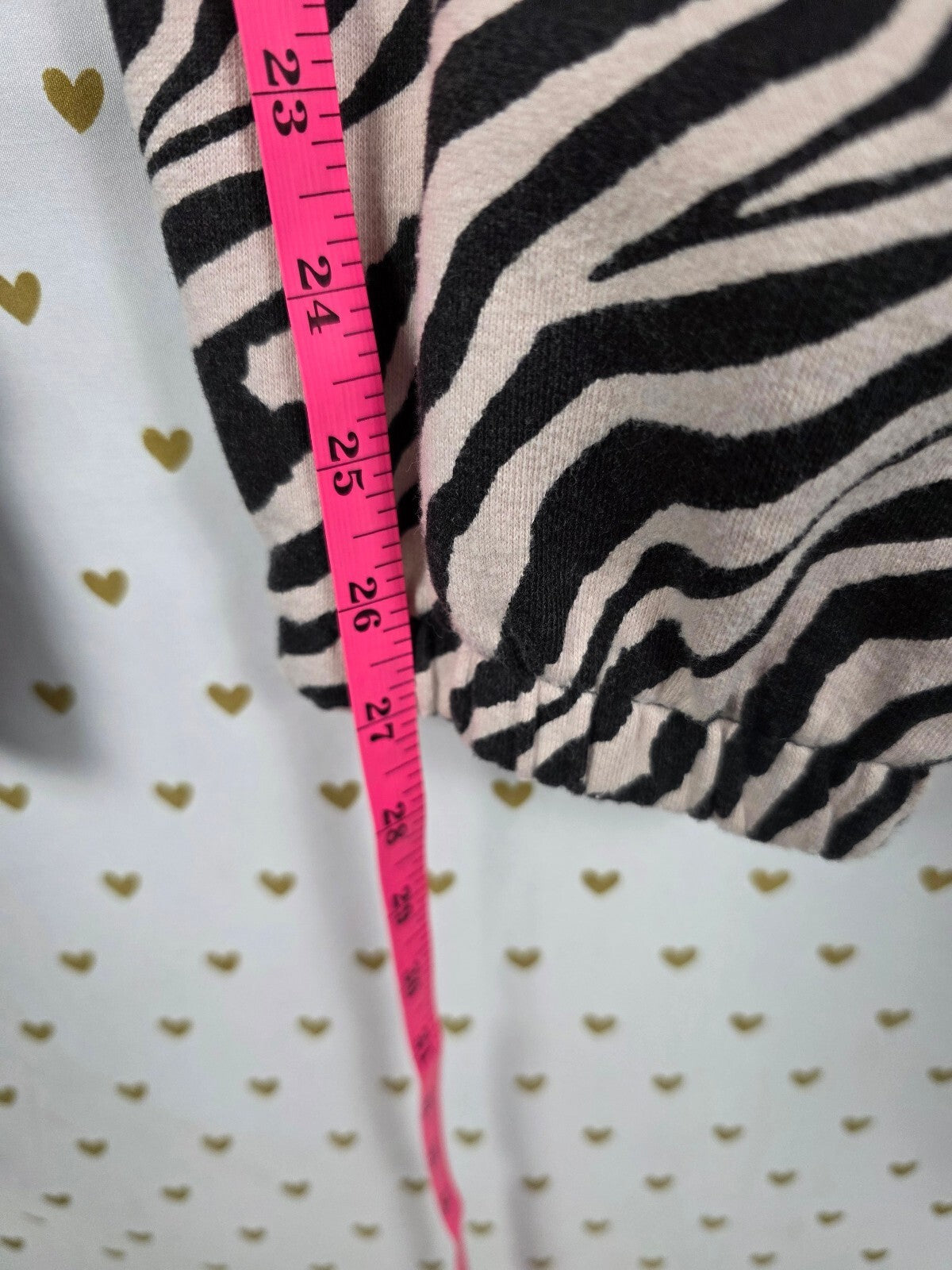Victorias Secret Zebra Stripe Sweats Sweatpants Tapered Joggers Medium
