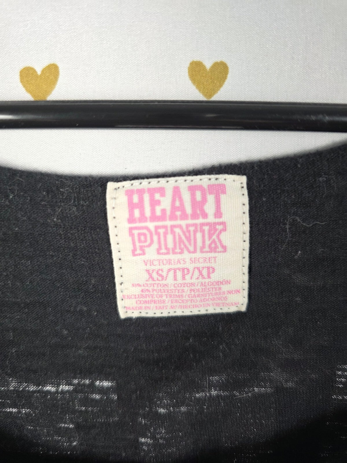 Vintage PINK Victoria's Secret Heart Sleep All Day Party All Night Nightgown