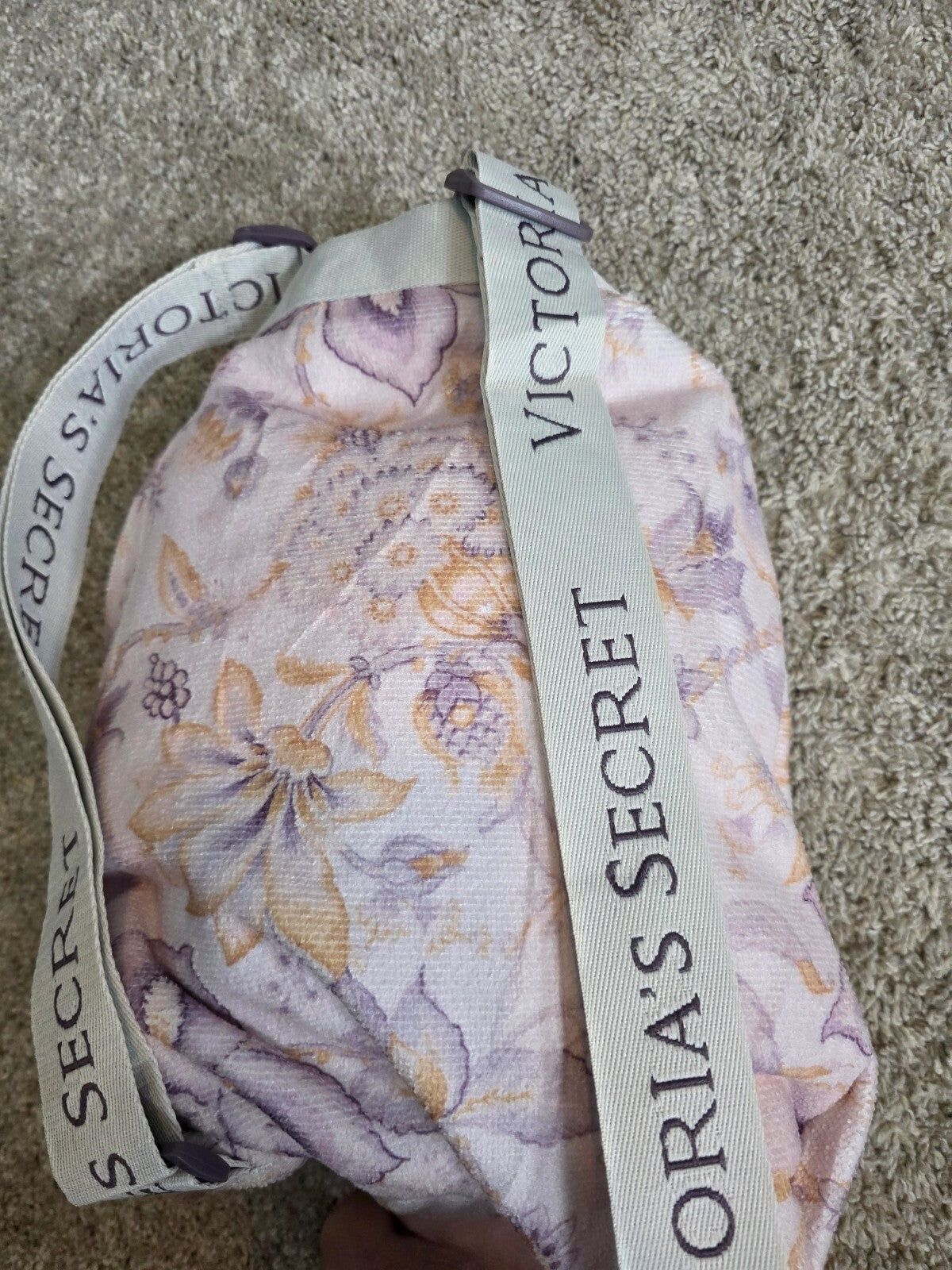 NWT Victoria's Secret 2-in-1 Floral Beach Towel Backpack Convertible Terry Tote
