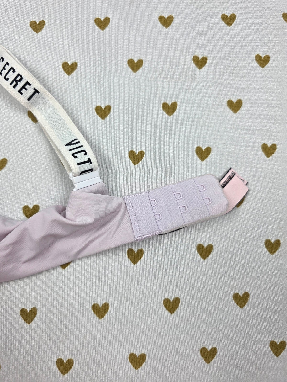 Victorias Secret Logo Strap T shirt lightly lined Demi Bra 34B