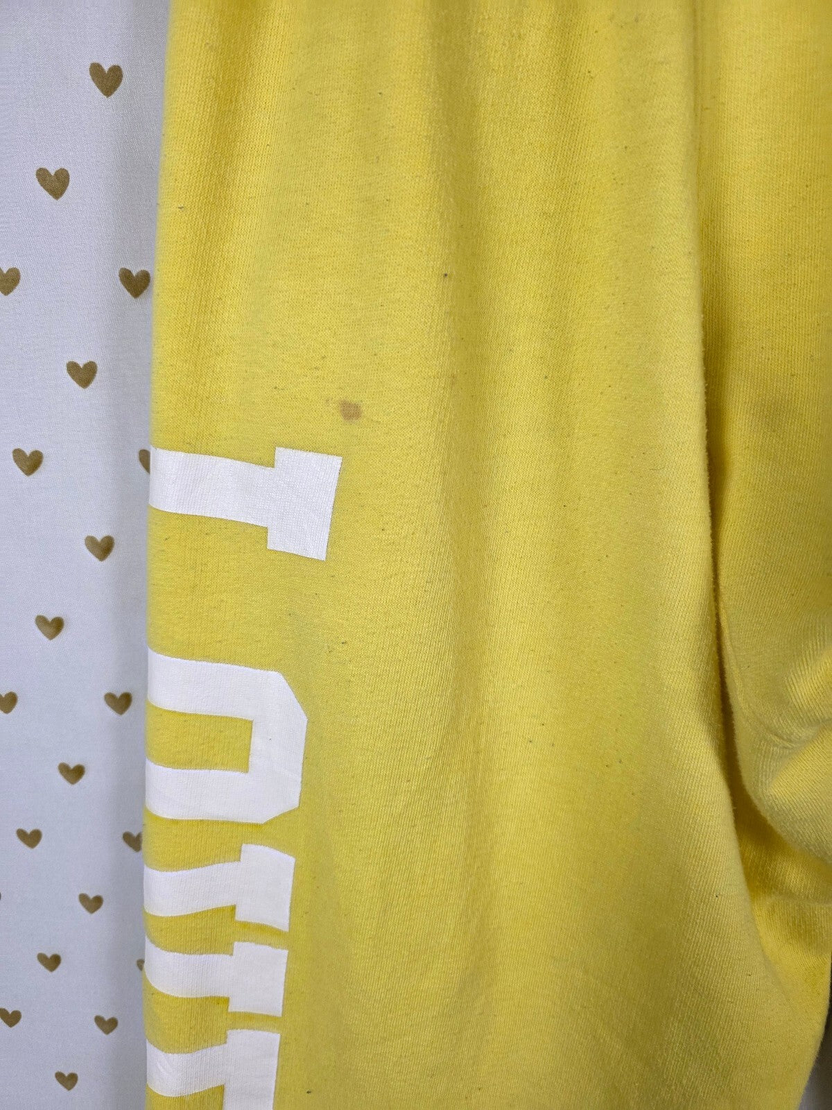 Victorias Secret PINK Vintage Y2k Yellow Zebra Flare Sweats Sweatpants Small