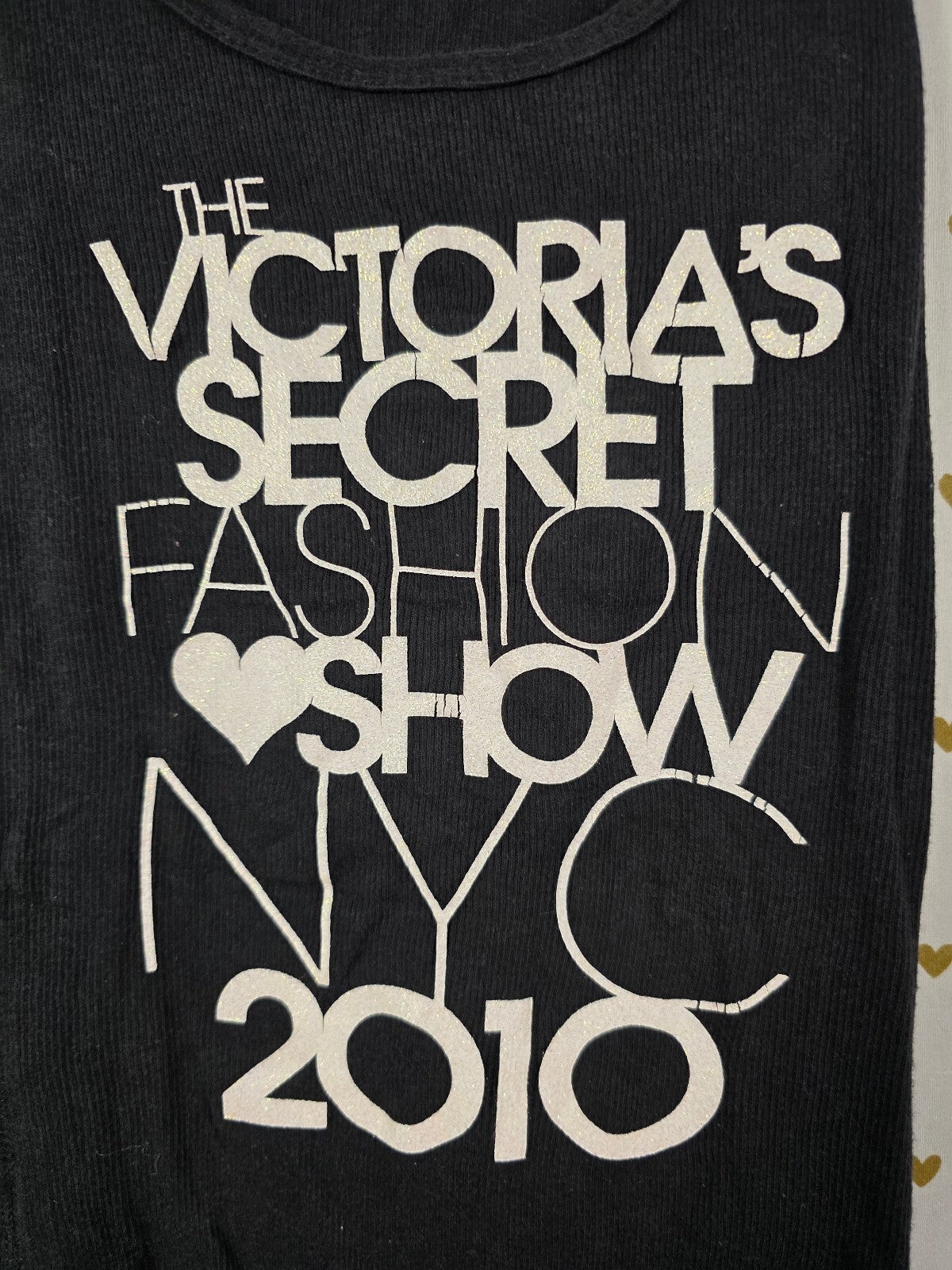 Victorias Secret PINK NYC Fashion Show 2010 Ribbed Vintage Tank Top Small