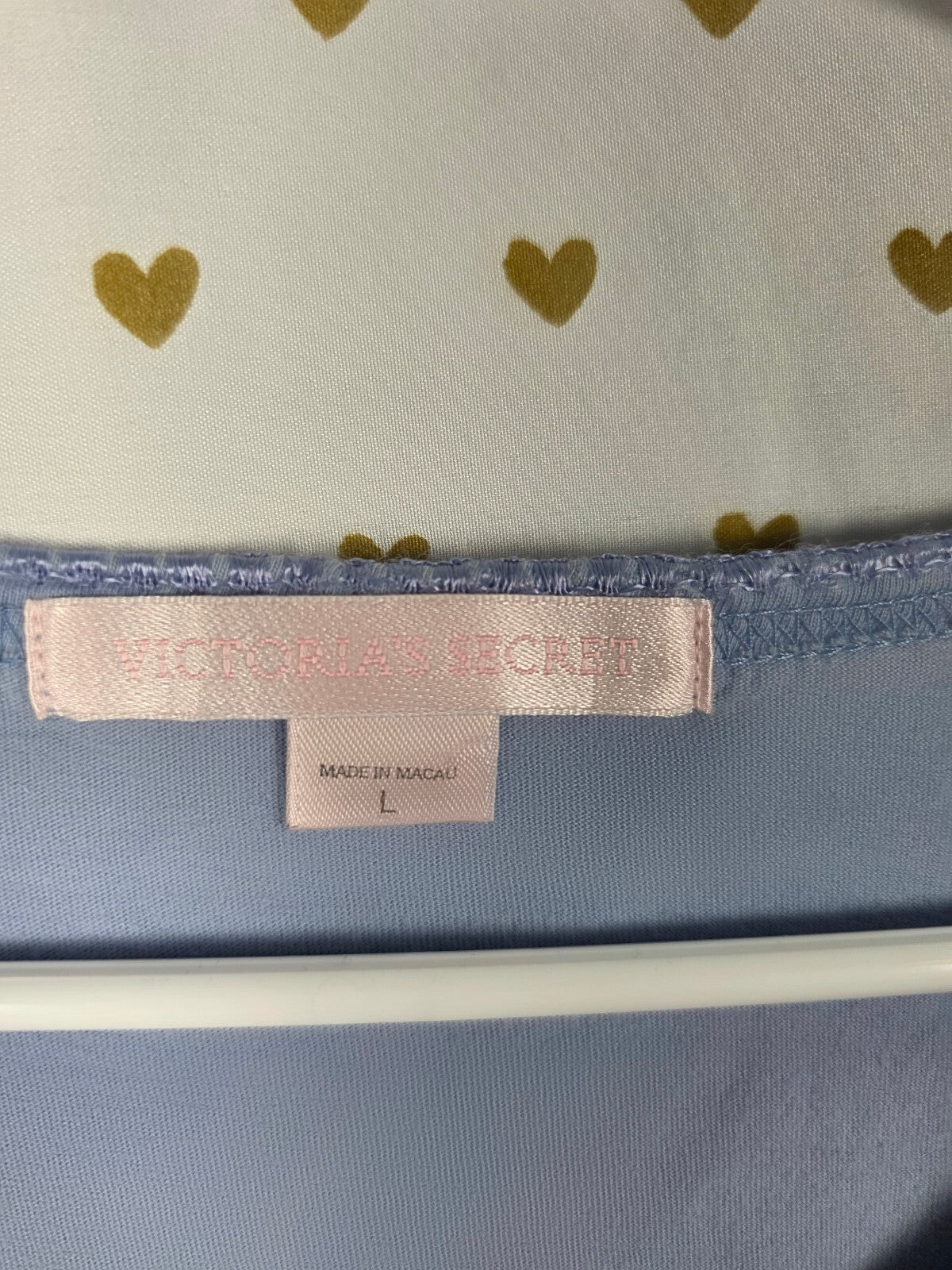 Victorias Secret  Vintage y2k '00 Heart Label Cotton Tee shirt Blue Large