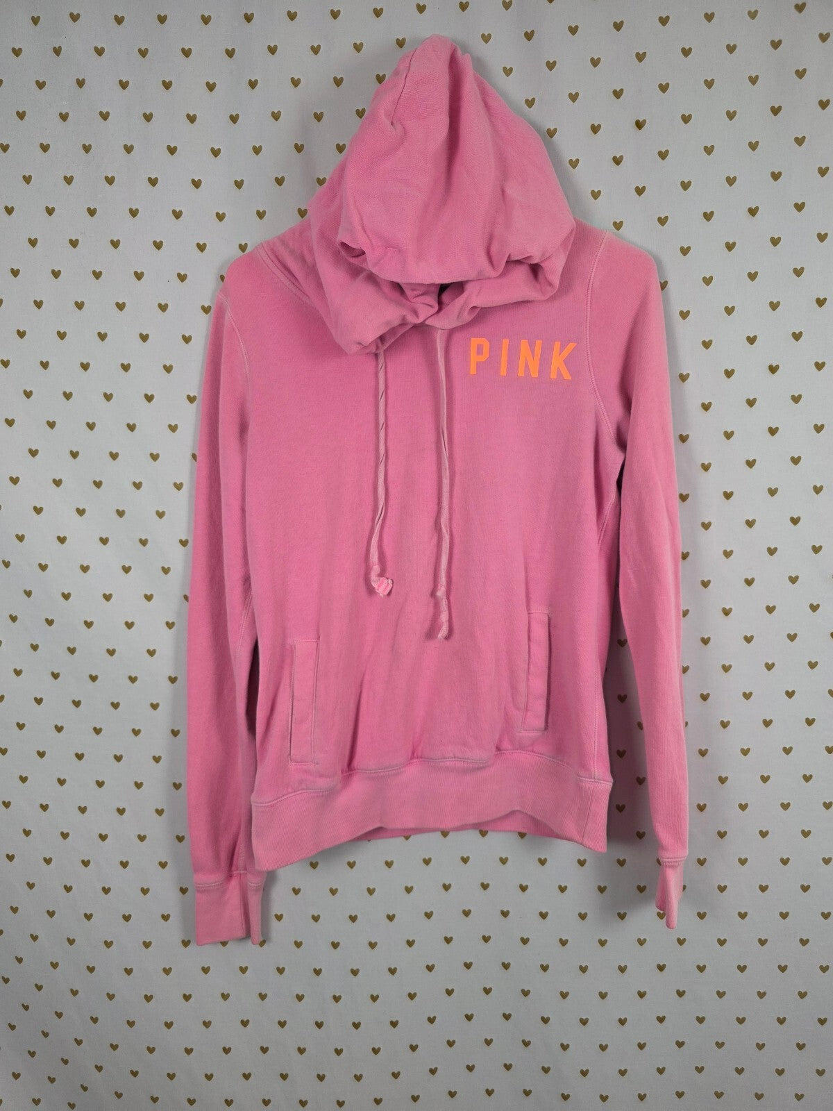 Victorias Secret Pink Vintage Logo Full Zip Hoodie Jacket Y2k Small