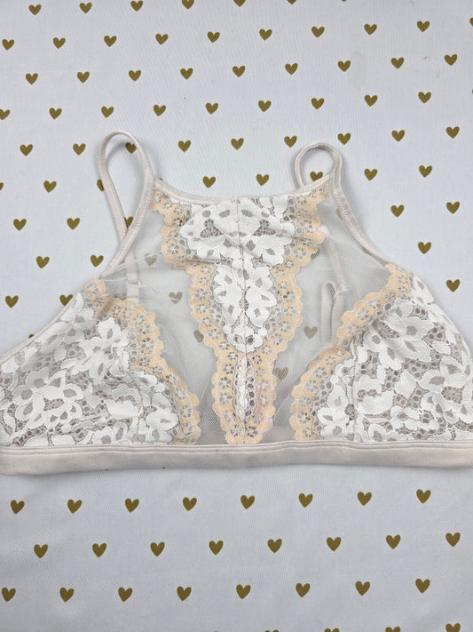 Victorias Secret Lace high Neck Medium Bralette Bra Top Tank