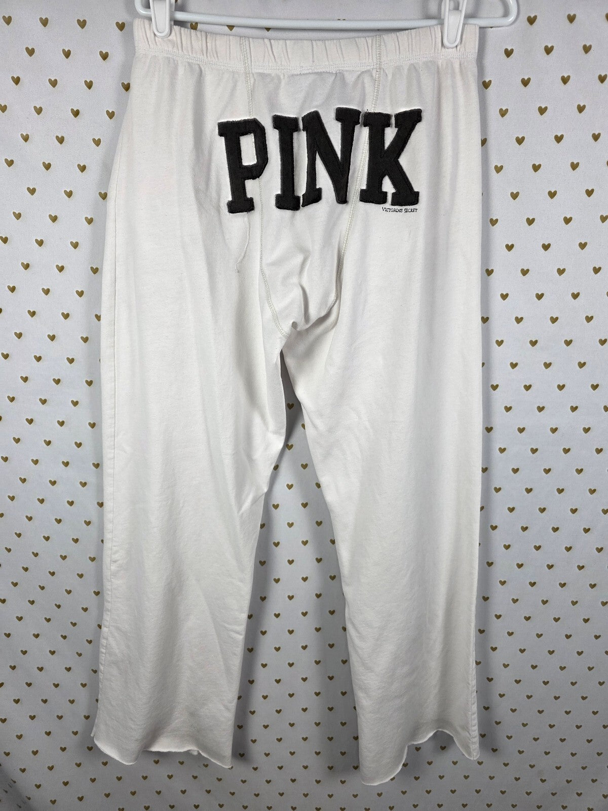 Victorias Secret PINK Vintage Y2k Boyfriend Sweats Heartbreaker Small