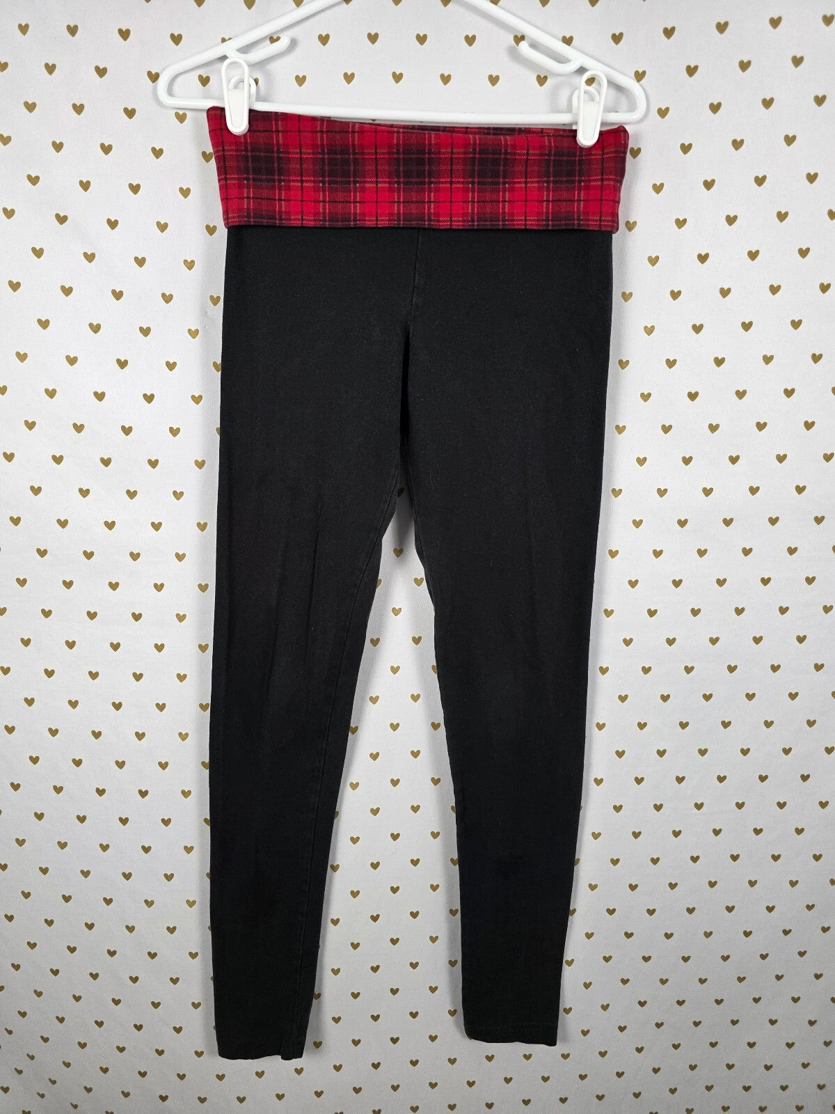 Victorias Secret SMALL SHORT Ankle Skinny Foldover Yoga Pants Leggings Vintage