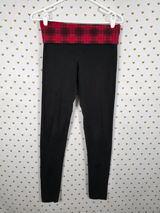 Victorias Secret SMALL SHORT Ankle Skinny Foldover Yoga Pants Leggings Vintage