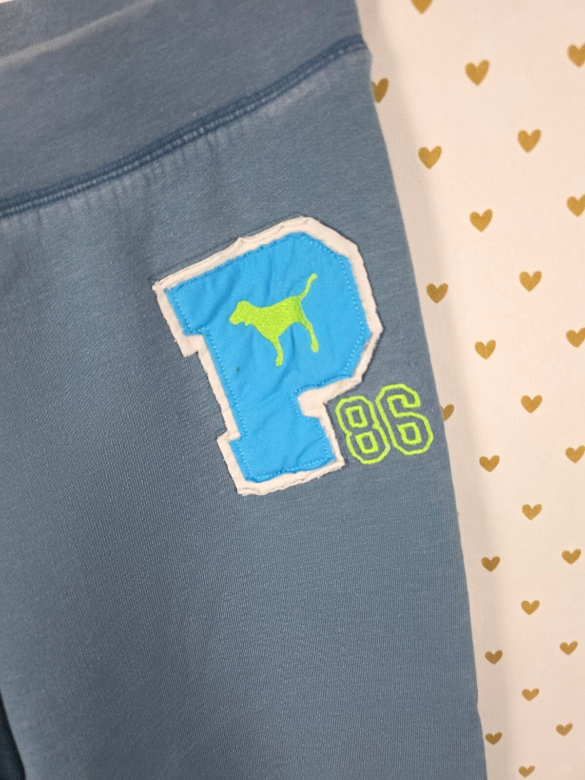 Victorias Secret PINK Vintage Y2k Sweats Blue Sweatpants Medium