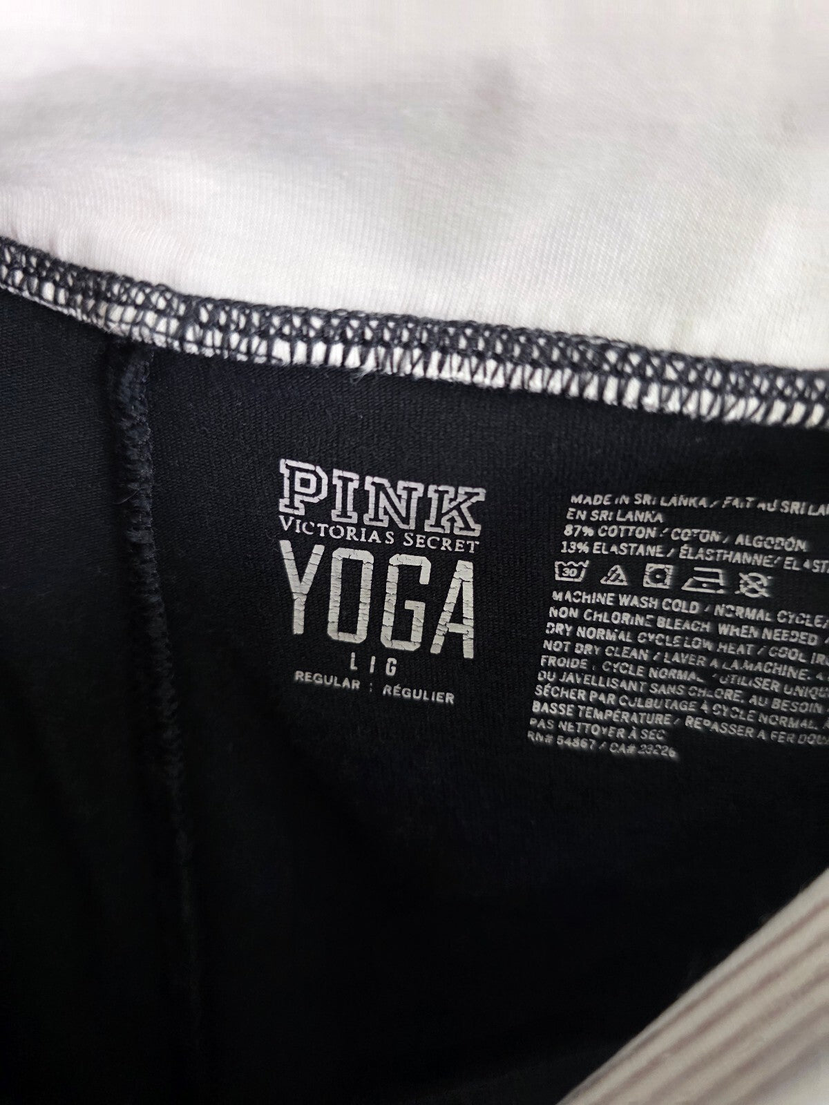Victorias Secret PINK bling foldover flare yoga pants y2k Large