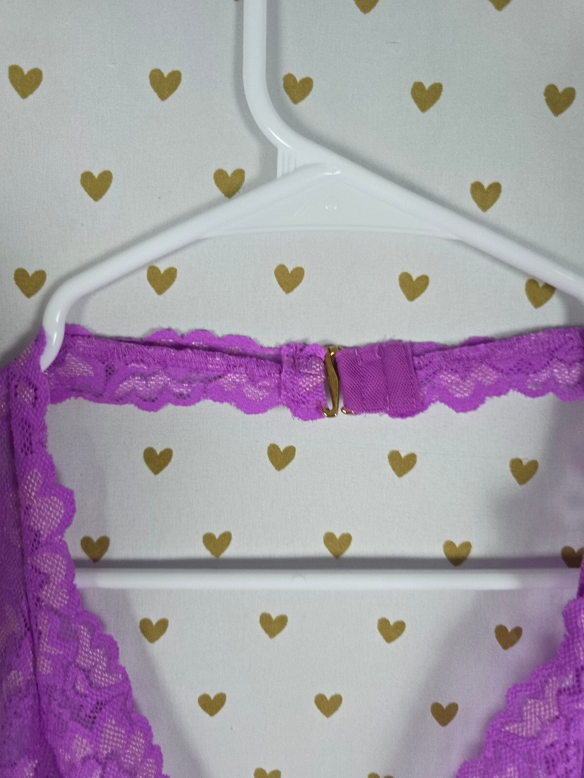Victorias Secret Lace Tulle Ruffled Halter Nightie Lingerie Large