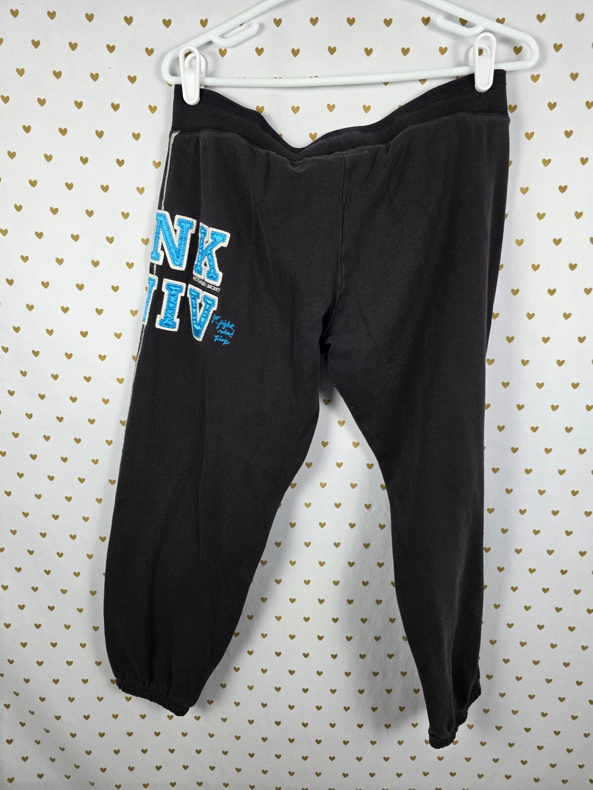 Victorias Secret PINK Vintage University Y2k Embroidered Sweats Sweatpants Med
