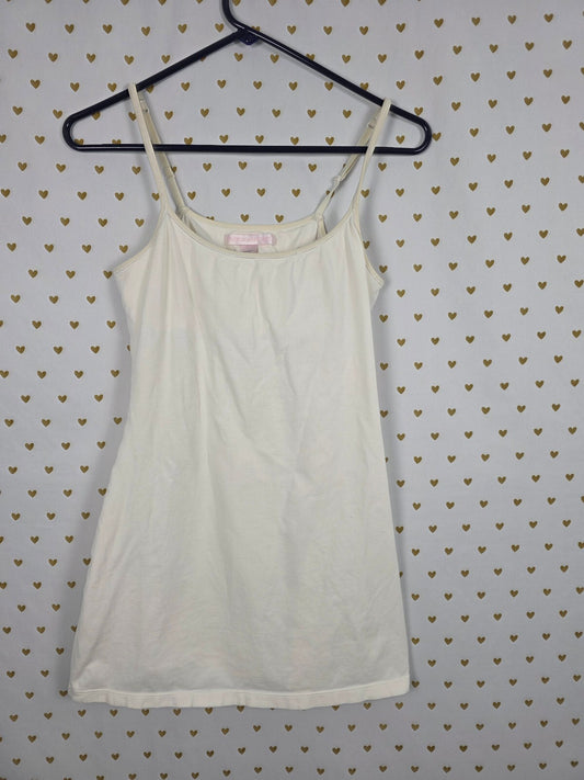 Victorias Secret PINK Vintage Medium Shelf Bra Tank Dress Cotton '99 Y2K