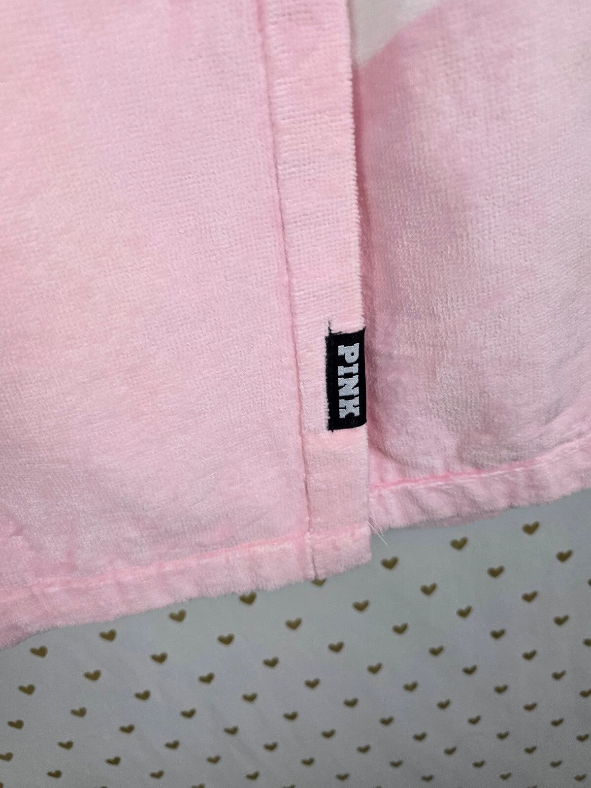 Victoria's Secret Towel Wrap Pink Pocket Spa Bath 27x55  NEW NWT