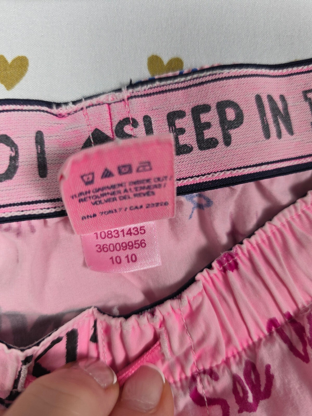 Vintage Victoria's Secret PINK Pajama Pants Graffiti Call Me Baby Y2K Boyfriend