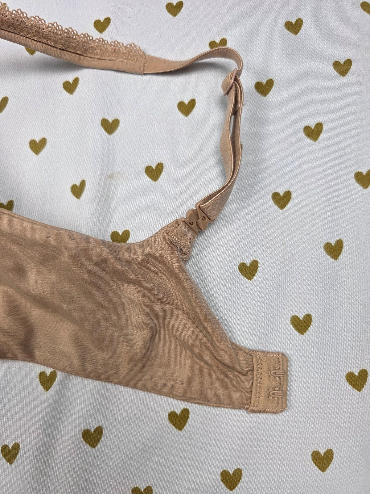 Victorias Secret Beige Underwire Padded Perfect Coverage Bra 32D
