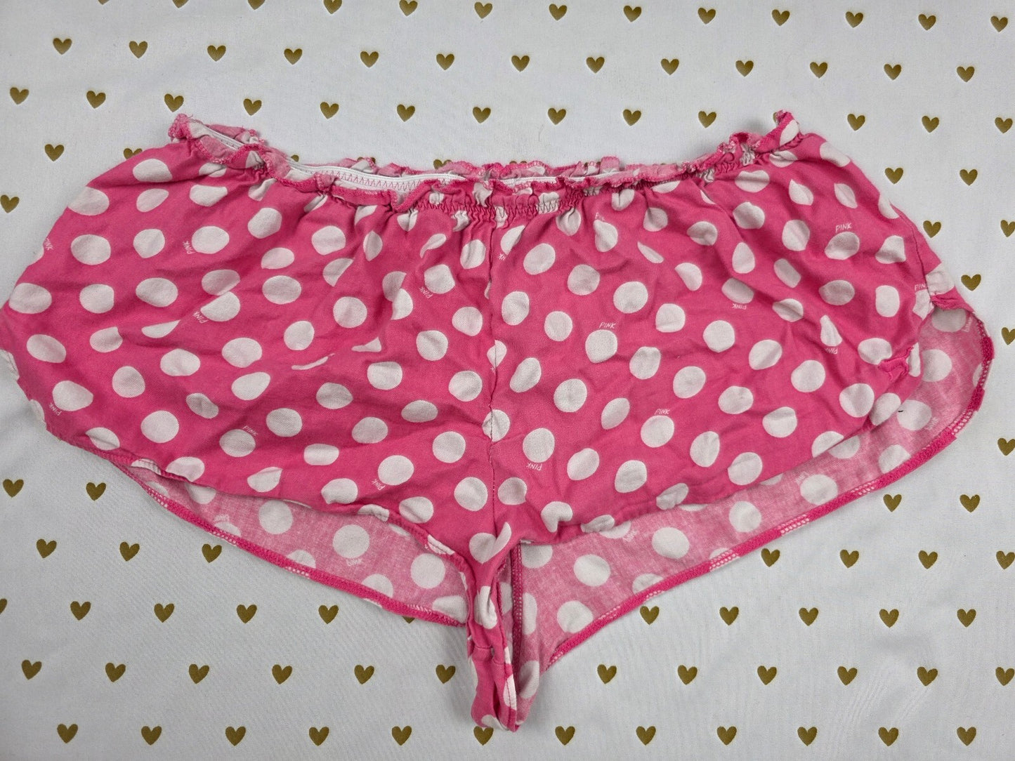 Victoria's Secret PINK SHORT Polka Dot Sleep Shorts Pink  Flutter Medium