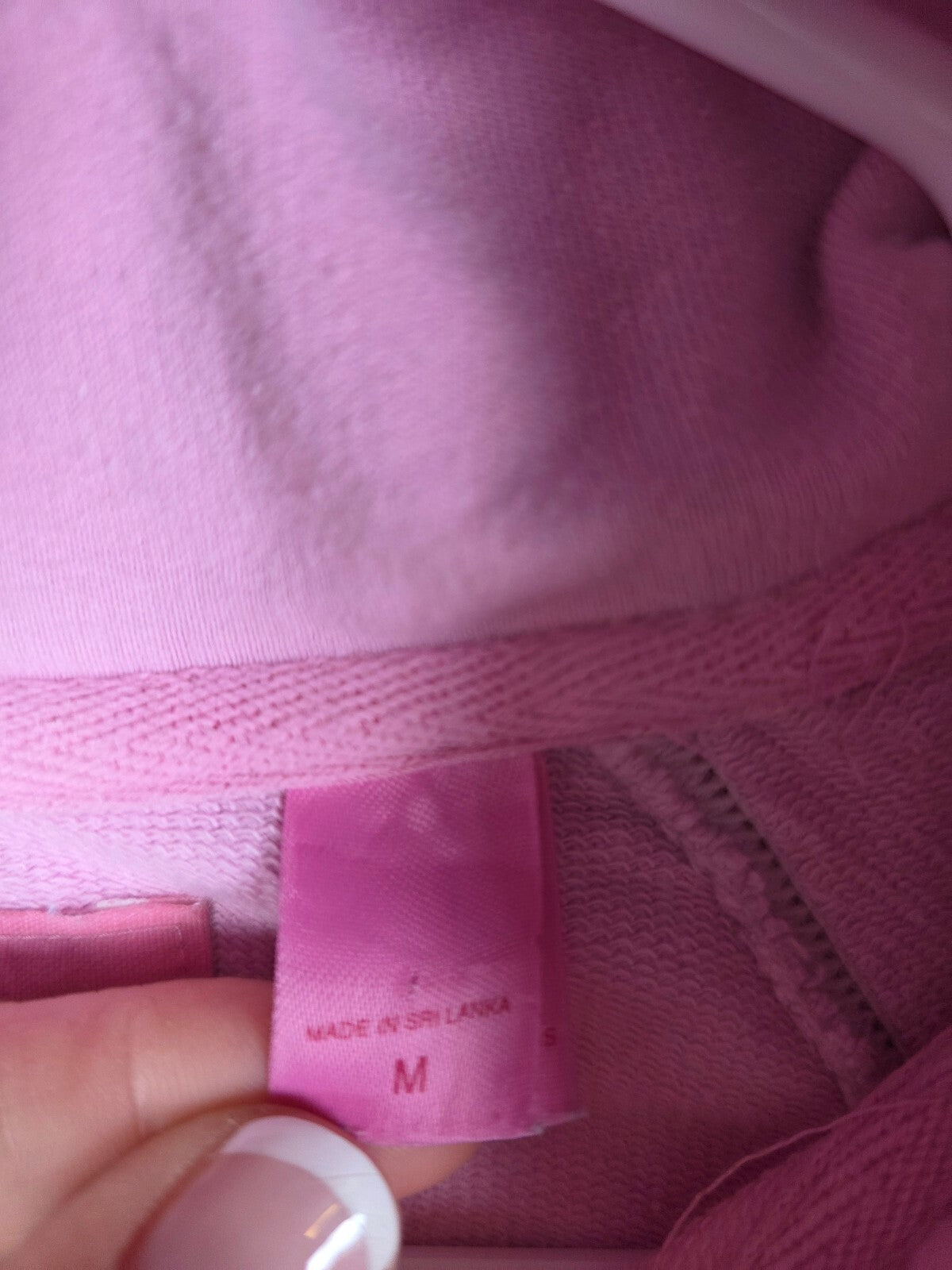 Victorias Secret Pink Vintage Y2k Hooded Sweater Shirt HTF Medium Cotton '05