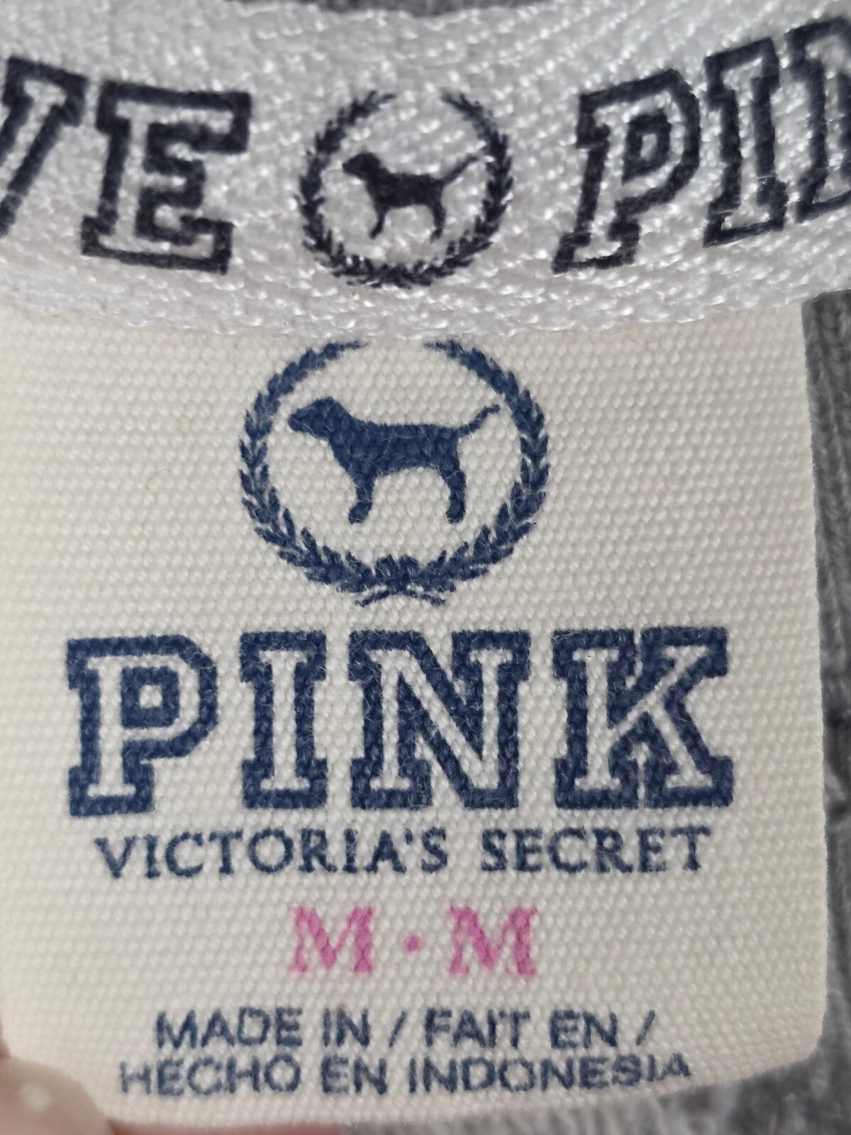 Victorias Secret Pink Vintage Style Crew Sweater 86 MEDIUM