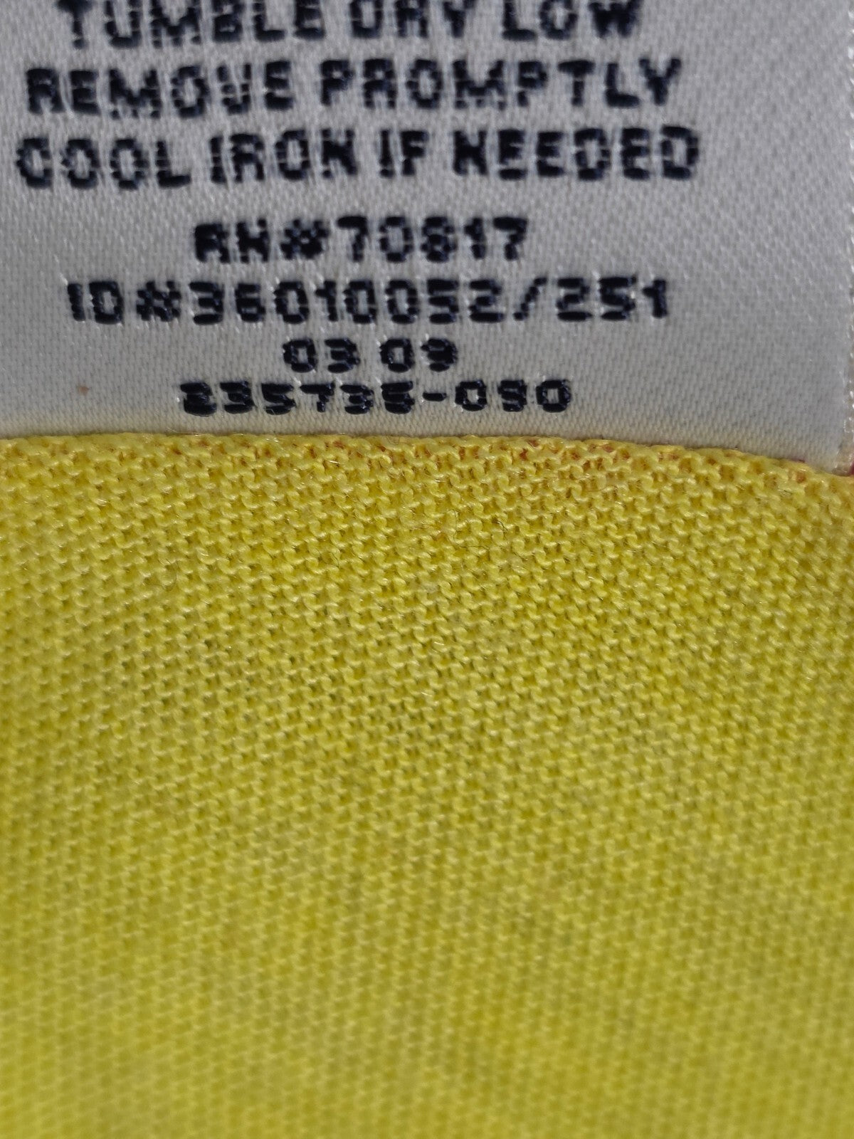 Victorias Secret PINK Vintage yellow Y2k PEACE Rainbow Tee shirt LARGE
