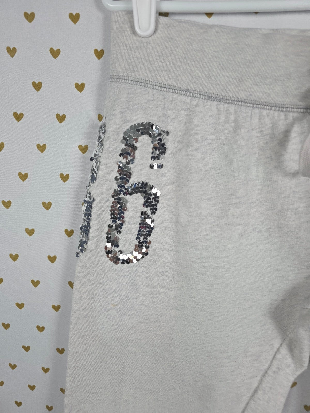 Victorias Secret PINK Rainbow Bling Vintage Sweats Sweatpants Y2k Sequined Med