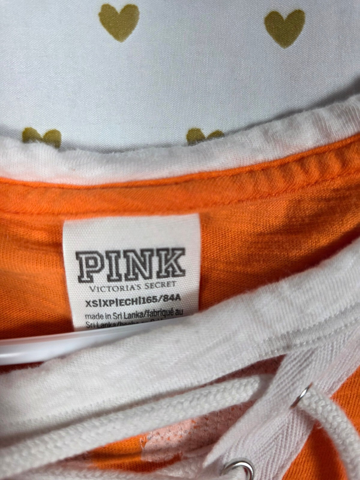 Victorias Secret PINK HTF HALLOWEEN Here for the BOOS BLING Tee Sequined XS