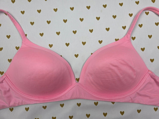 Victorias Secret Neon Pink Wireless No Wire Bra 34C