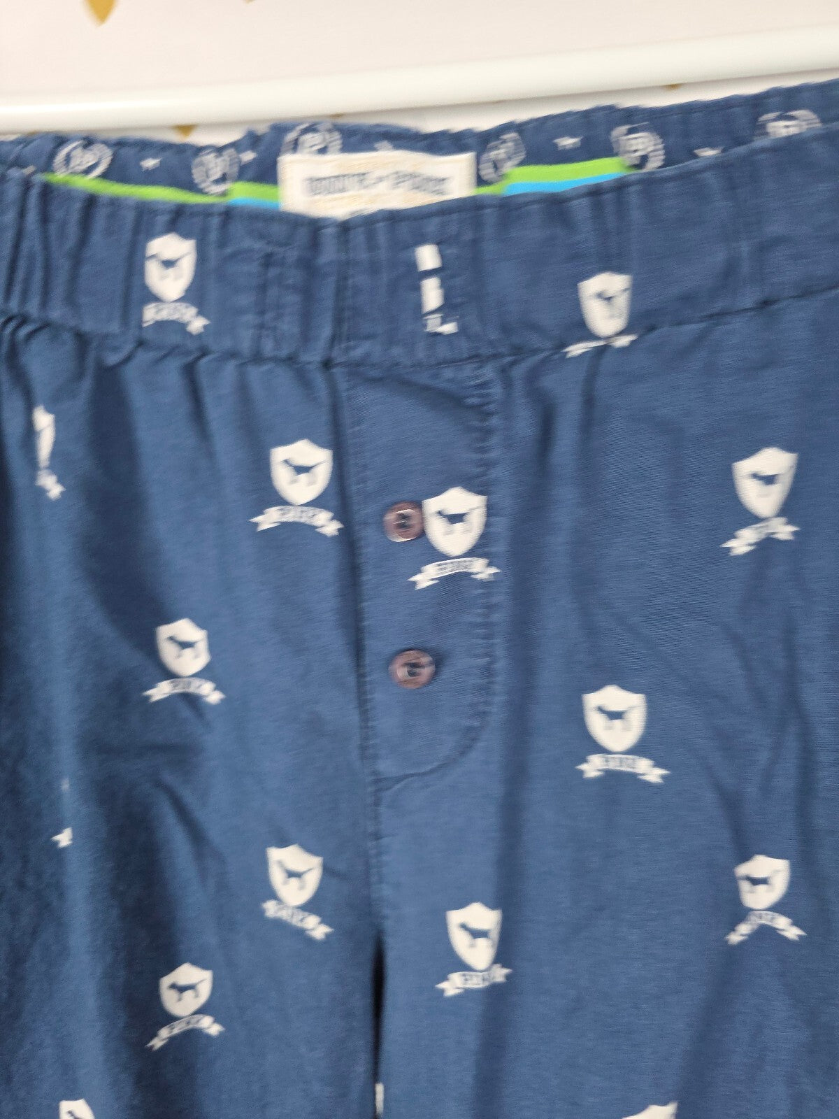 Victoria's Secret PINK University of PINK Pajama Pants Navy Crest M
