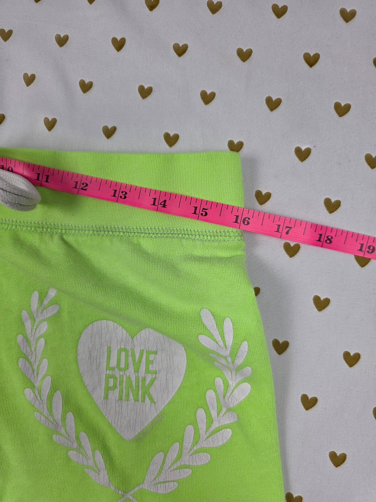 Victorias Secret PINK Neon Logo Sweat Shorts vintage Y2k MEDIUM