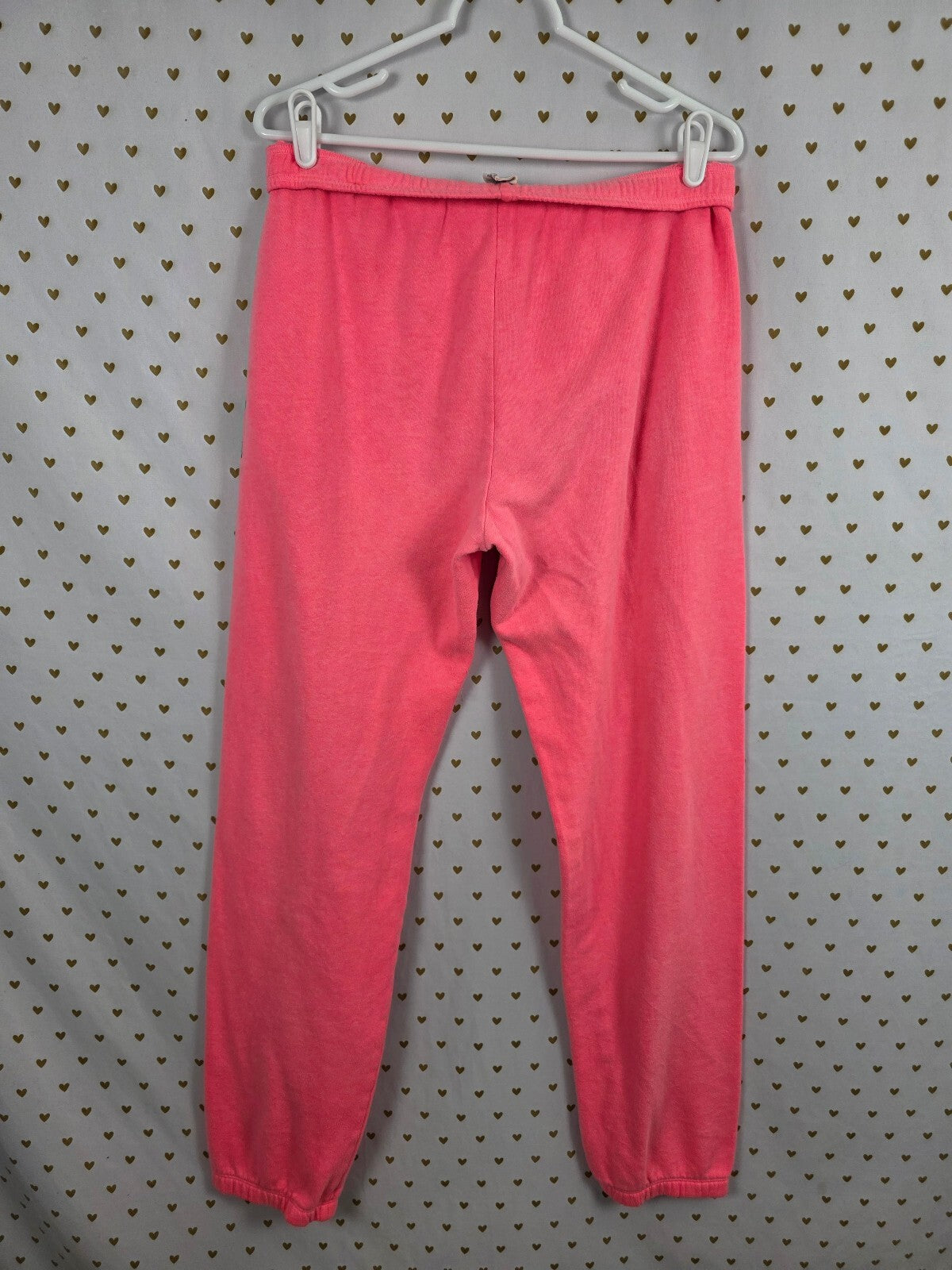 Victorias Secret PINK Vintage neon Logo cheetah Leopard Long Sweats Small