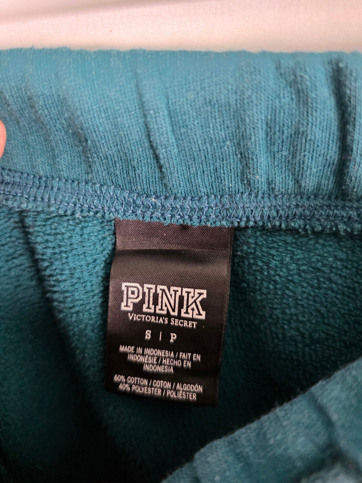 Victorias Secret PINK ZEBRA Embroidered Logo Flare Diaper Butt Boyfriend Sweats