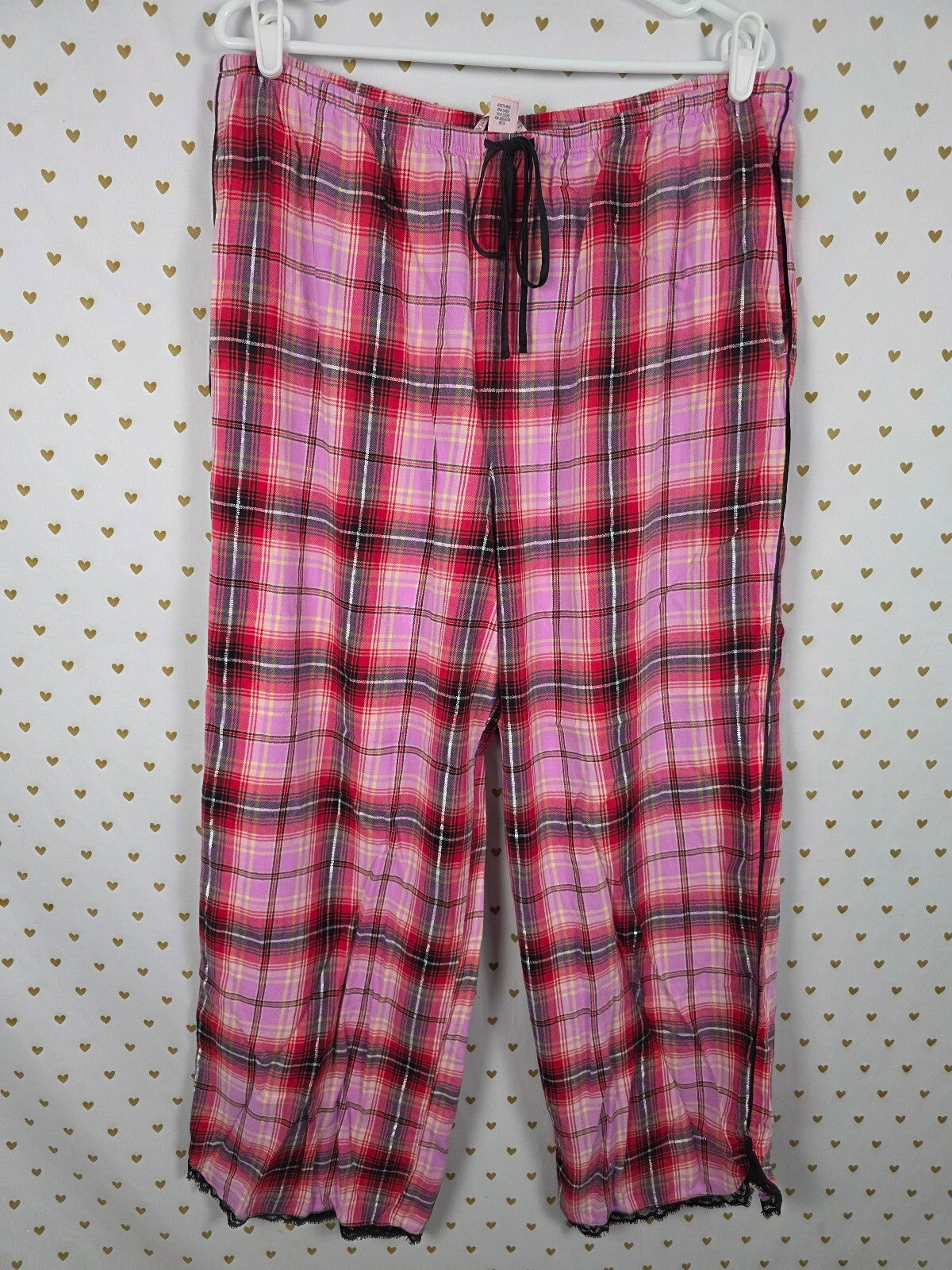 Victorias Secret Pink Plaid Sleep Pants Pajama PJ Bottoms XL