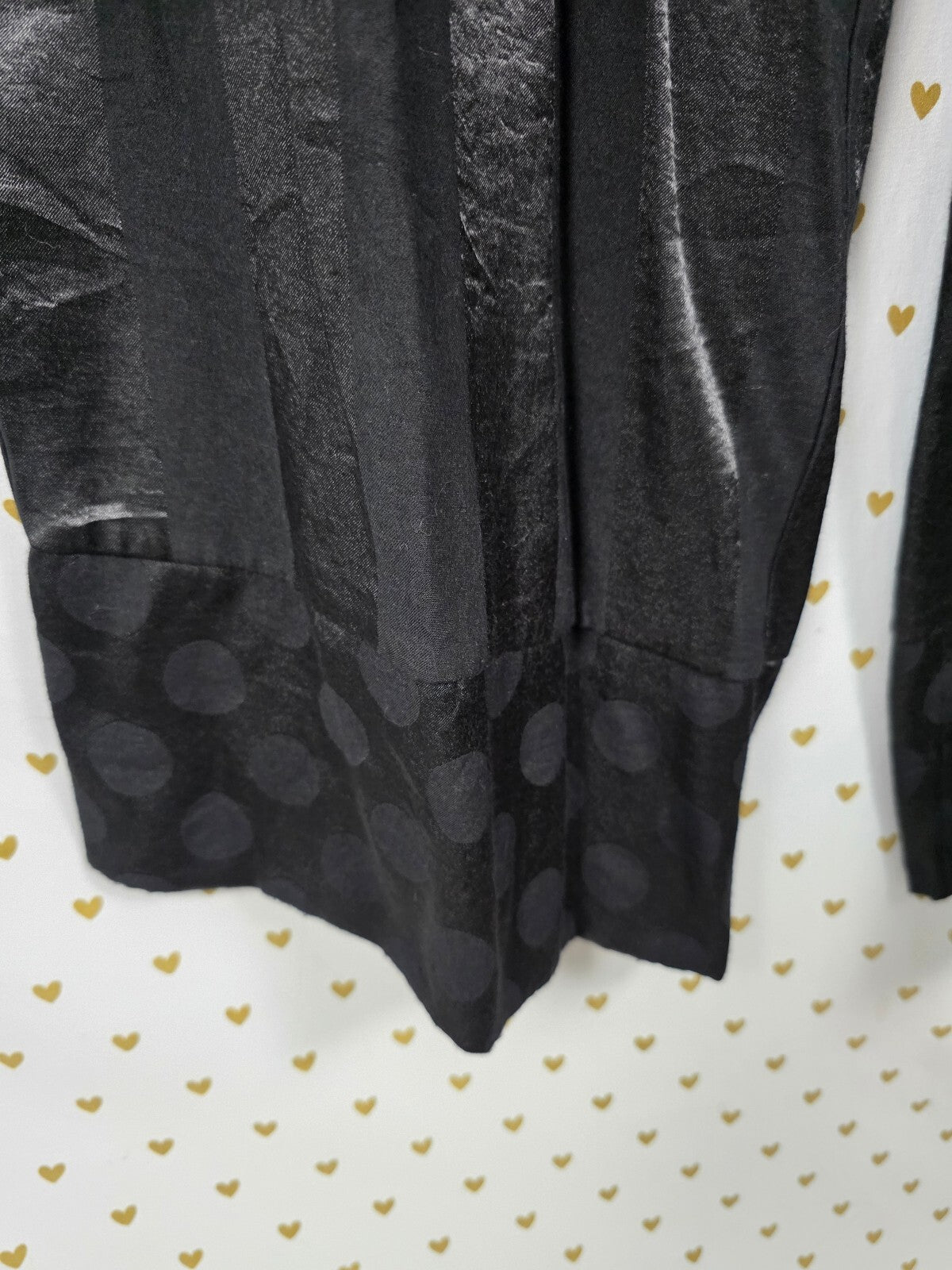 Victorias Secret Satin Black tie Front Flowy LARGE Sleep Pants Pajama PJ Bottoms